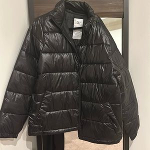 Gap men’s large climate control black puffer jacket